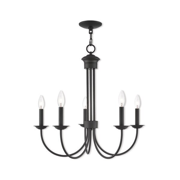 Livex Lighting Estate 5 Light Bronze Chandelier 42685-07 - main