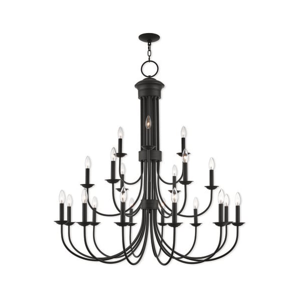 Livex Lighting Estate 21 Light Bronze Foyer Chandelier 42688-07 - main
