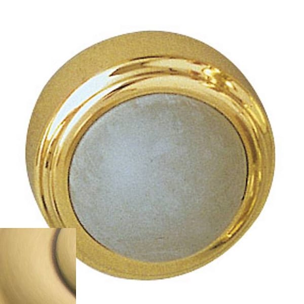 Baldwin Estate Satin Brass with Brown Door Stop 4273.060 - main