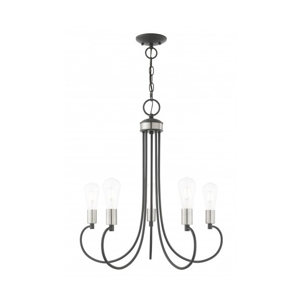 Livex Lighting Scandinavian Gray with Brushed Nickel Ac 42925-76 - main