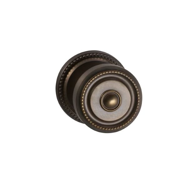Omnia Knob 2-5/8" Rose Single Dmy Thru Bolted Unlacquered Antique Bronze 430 430/00A.SD5A