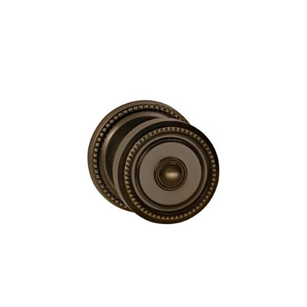 Omnia Knob 2-5/8" Rose Priv 238BS Full Lip 1-3/4" Doors Shaded Bronze 430 430/00BF.PR4