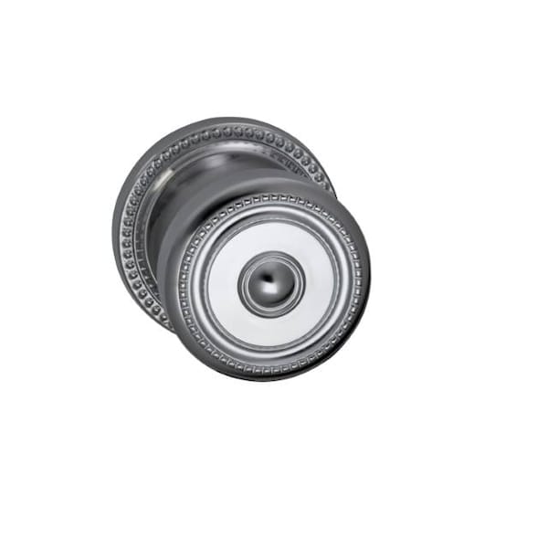 Omnia Knob 2-5/8" Rose Pass 2-3/4" BS T 1-3/4" Doors Bright Chrome 430 430/00C.PA2