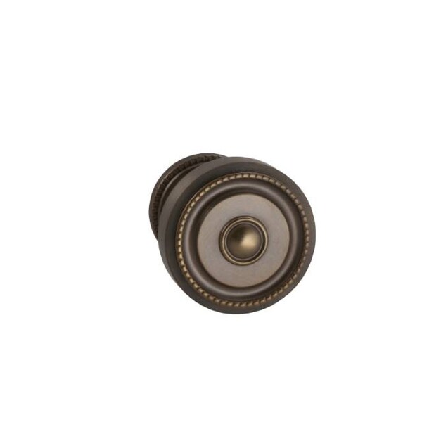 Omnia Knob with 1-3/4" Rose Single Dummy Unlacquered Antique Bronze 430 430/45.SD5A - main