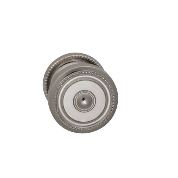 Omnia Knob 2-3/16" Rose Pass 2-3/8" BS Full Lip 1-3/4" Doors BR NKL 430 430/55BF.PA14