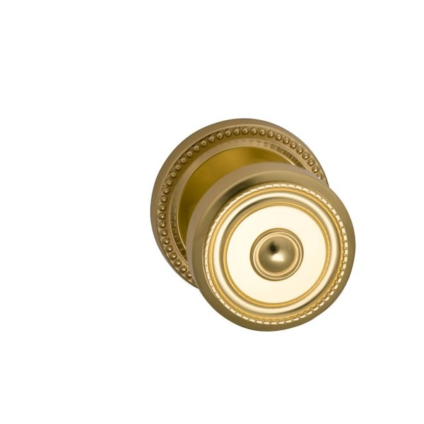 Omnia Knob 2-5/8" Rose Priv 234BS Full Lip 1-3/8" Doors Bright Brass 430 430/00AF.PR1 - main