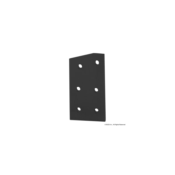 80/20 Angle Joining Plate, 15 Deg 6 Hole 15S 4315-BLACK - main