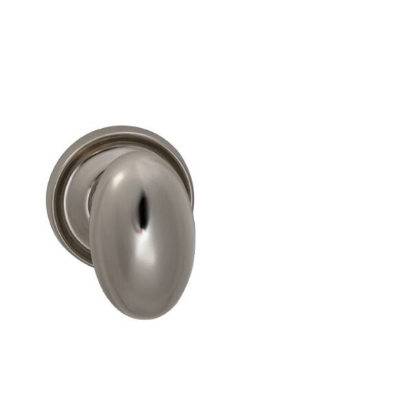 Omnia Knob 2-3/16" Rose Pass 2-3/4" BS T 1-3/8" Doors Bright Nickel 432 432/55A.PA14