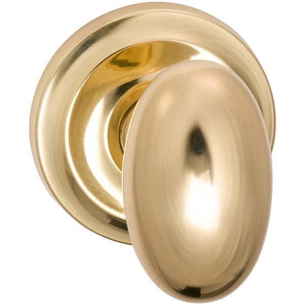 Omnia Knob 2-5/8" Rose Pass 2-3/8" BS T 1-3/8" Doors ULQ Bright Brass 432 432/00.PA3A