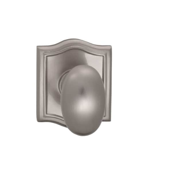 Omnia Knob Arched Rose Privacy 2-3/8" Backset, T Strike Satin Nickel 434 434AR/238T.PR15 - main
