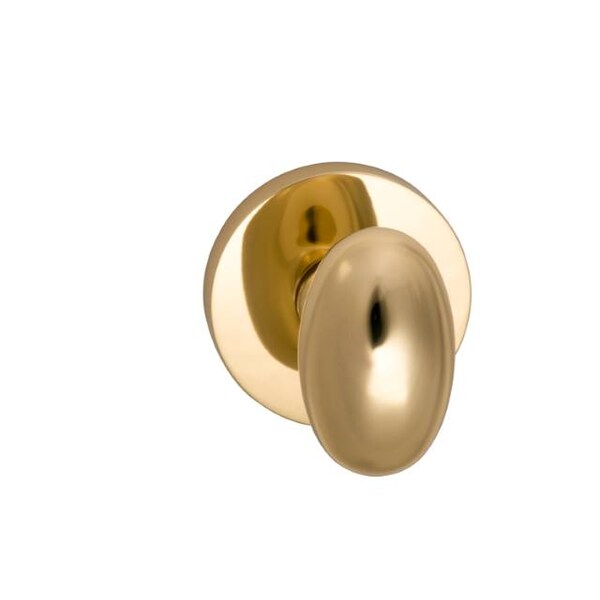 Omnia Knob Modern Rose Privacy 2-3/8" Backset, T Strike Bright Brass 434 434MD/238T.PR3 - main