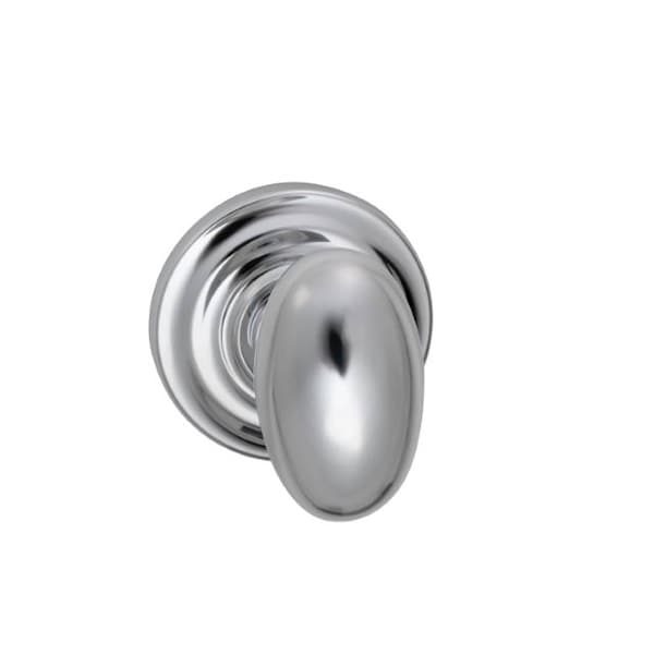 Omnia Knob Traditional Rose Priv 2-3/4" BS Full Lip Strike Bright Chrome 434 434TD/234F.PR26 - main