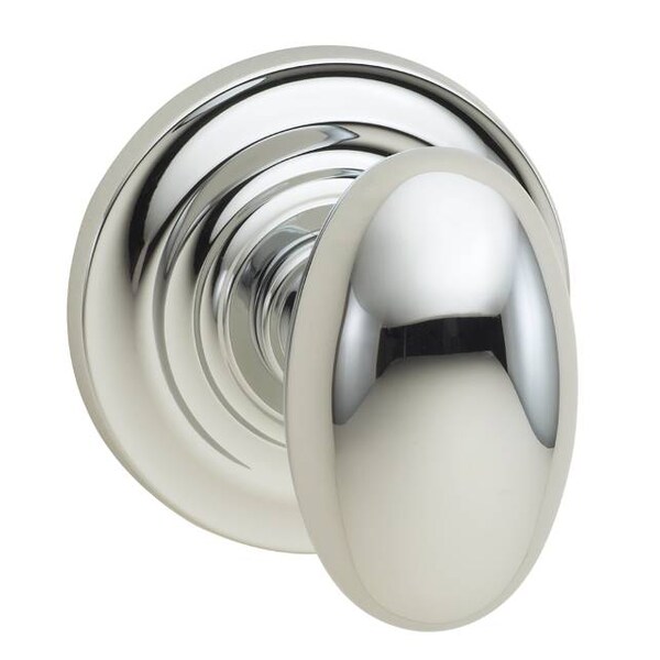 Omnia Knob Traditional Rose Pass 2-3/4" BS T Strike Bright Chrome 434 434TD/234T.PA26 - main
