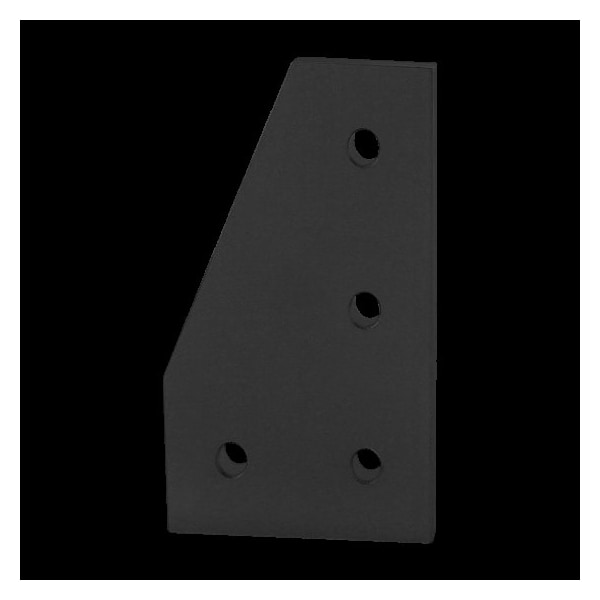 80/20 JoiningPlate, Aluminum, Black, 41/2in, 1/4in 4350-BLACK - main