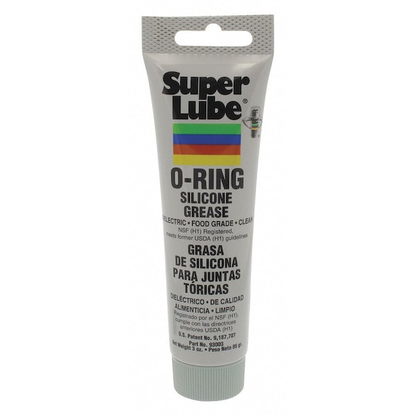 Super Lube Multipurpose Silicone Grease, H1 Food Grade, NLGI Grade 2, 3