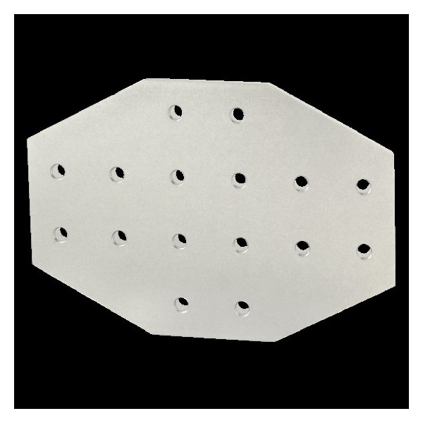80/20 CrossJoiningPlate, Alum, Silver, 6in, 1/4in 4370 - main