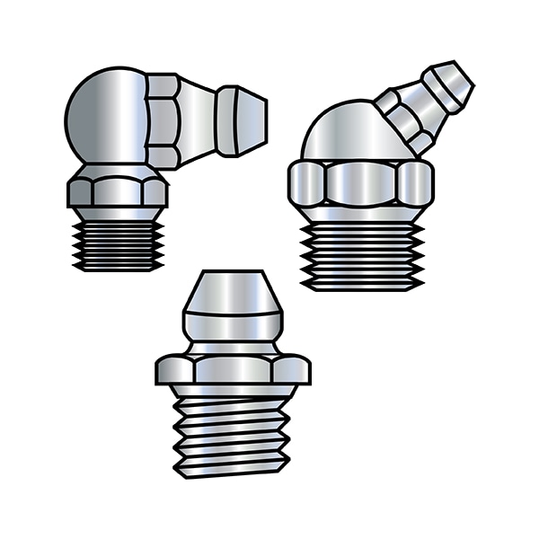 Zoro Select 1/8-27X.750 7/16 HEX GREASE FIT SPL ZINC ROHS, PK500 43FG90-SPL - main