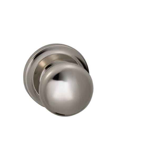 Omnia Knob 2-5/8" Rose Priv 2-3/8" BS Full Lip 1-3/4" Doors BR NKL 442 442/00BF.PR14