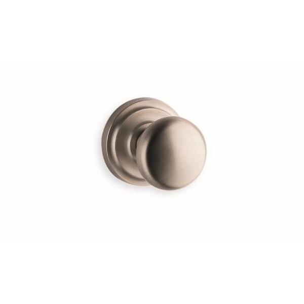 Omnia Knob 2-3/16" Rose Pass 2-3/8" BS Full Lip 1-3/4" Doors SN 442 442/55BF.PA15
