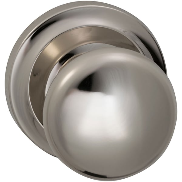 Omnia Knob 2-5/8" Rose Priv 2-3/8" BS T 1-3/8" Doors Max Steel PVD 442 442/00.PRMS