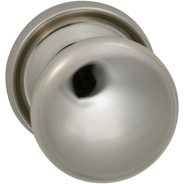 Omnia Knob 2-3/16" Rose Pass 2-3/8" BS T 1-3/8" Doors Bright Brass 442 442/55.PA1