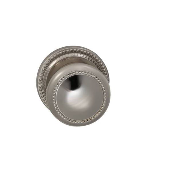 Omnia Knob 2-5/8" Rose Pass 2-3/8" BS T 1-3/4" Doors Bright Nickel 443 443/00B.PA14