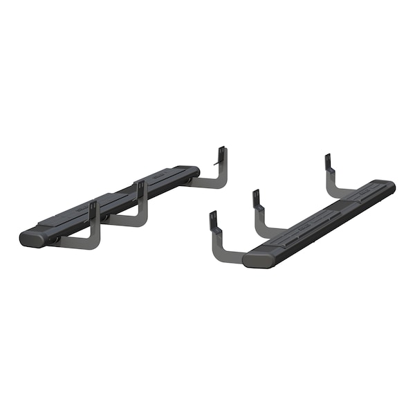 Aries 6" W Black Powder Coated Aluminum Side Bars with Brackets 4445034 - main