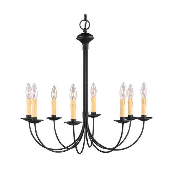 Livex Lighting Heritage 8 Light Black Chandelier 4458-04 - main