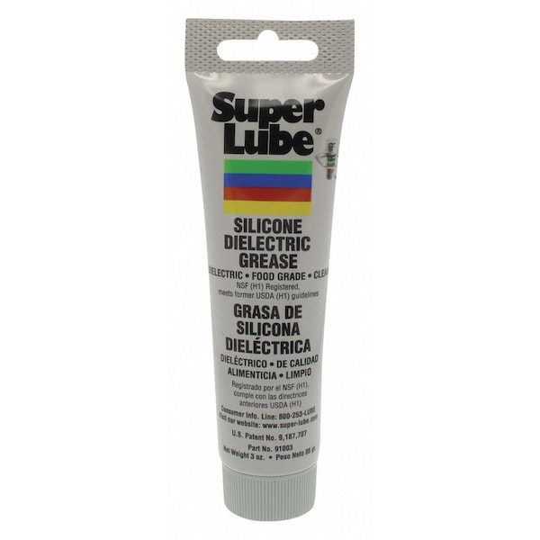 Super Lube Dielectric Grease, Silicone, H1 Food Grade, NGLI Grade 2, 3