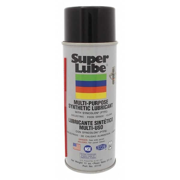 Super Lube Multipurpose Synthetic Grease, PTFE, H1 Food Grade, 11 oz