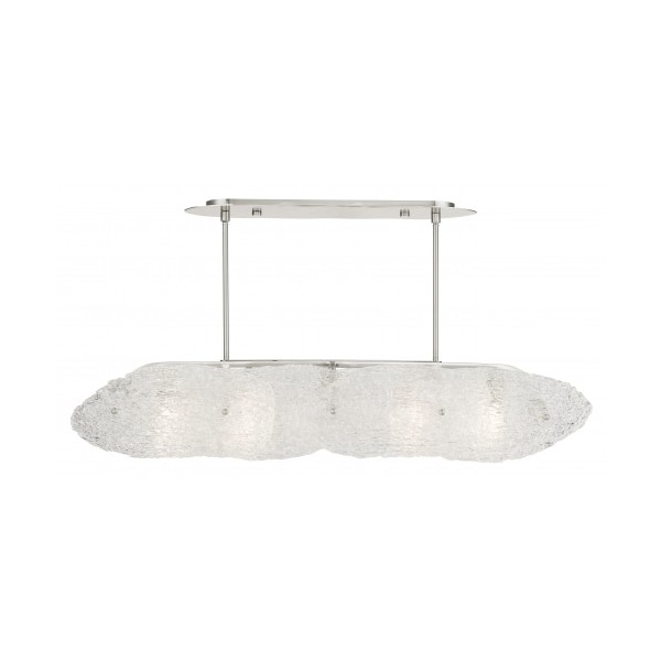 Livex Lighting Brushed Nickel Linear Chandelier, 5 Light 45438-91 - main