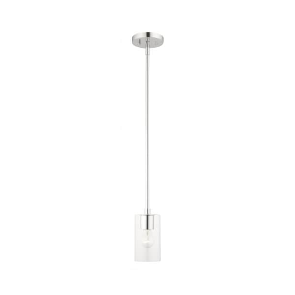 Livex Lighting Polished Chrome Pendant, 1 Light 45477-05 - main