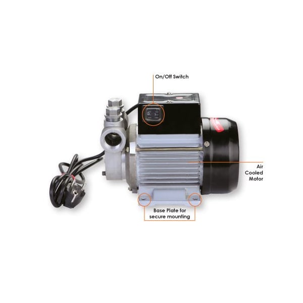 Groz Transfer Pump, Diesel, 115V, AC, 115VAC, 15 Max. Flow Rate , 1/2 HP, Aluminum Die Cast, 1" FNPT Inlet 45514 - main