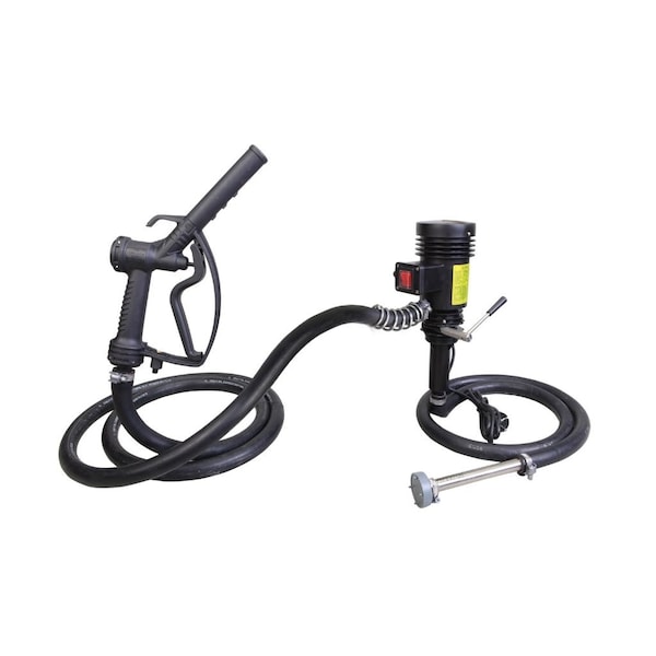 Groz Diesel and Oil Pump, Electric, 230V, 230VAC, 10.5 Max. Flow Rate , 0.43 HP, POM, 3/4" Hose Barb Inlet 45520 - main