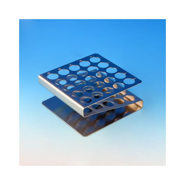 Globe Scientific Rack, 25-Place, Stainless Steel 457200 - main