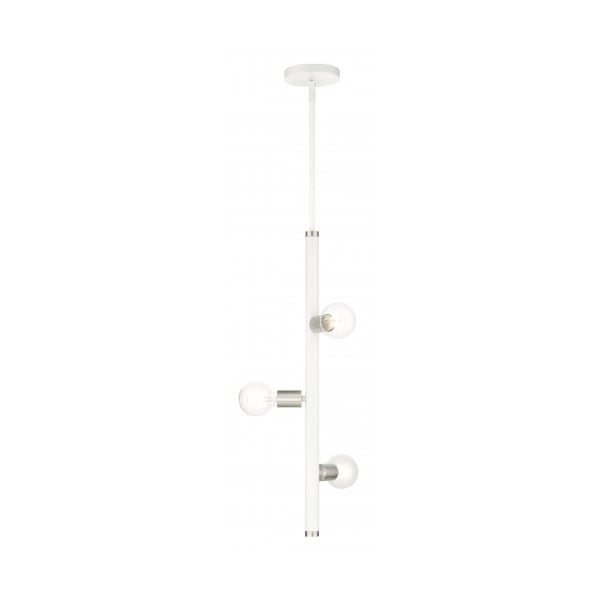Livex Lighting White Pendant, 3 Light 45863-03 - main