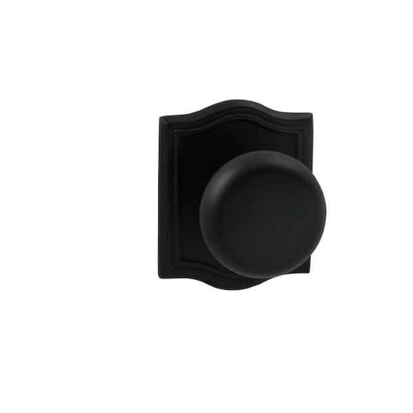 Omnia Knob Arched Rose Pass Knob 2-3/4" BS T Strike Oil Rubbed Bronze 458 458AR/234T.PA10B