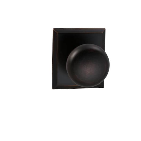 Omnia Knob Rectangular Rose Priv Knob 2-3/8" BS T Strike Tuscan Bronze 458 458RT/238T.PRTB - main