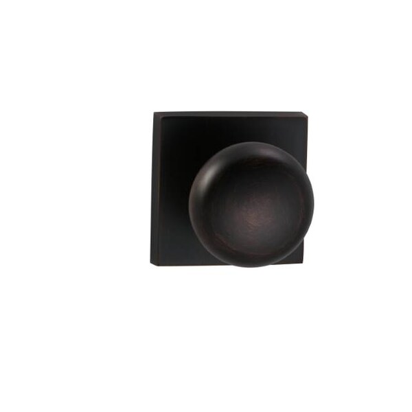 Omnia Knob with Square Rose Single Dummy Knob Tuscan Bronze 458 458SQ/0.SDTB - main