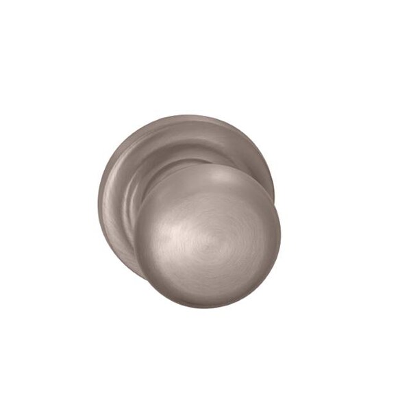 Omnia Knob with Traditional Rose Single Dummy Knob Satin Nickel 458 458TD/0.SD15 - main