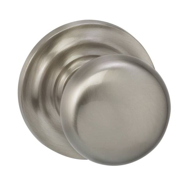 Omnia Knob Traditional Rose Pass Knob 2-3/4" BS Full Lip Satin Nickel 458 458TD/234F.PA15 - main