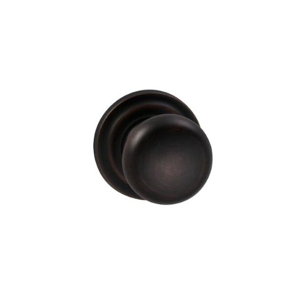 Omnia Knob Traditional Rose Priv Knob 2-3/8" BS T Strike Tuscan Bronze 458 458TD/238T.PRTB - main