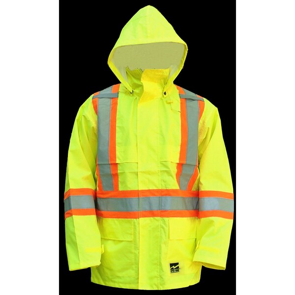 Viking Open Road Hi-Vis 150D Jkt Green 6323JG-XL