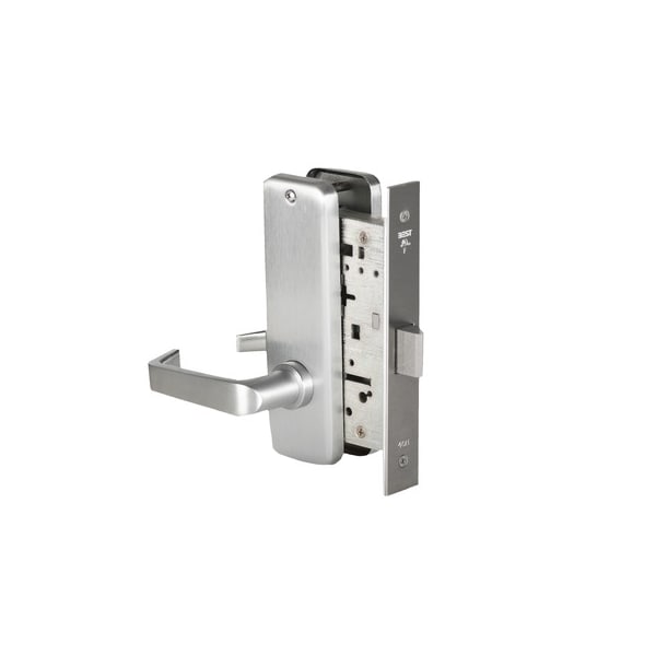 Best Mortise 45H Lock, Privacy, Lever, Escutcheon, Satin Chrome AM, RH 45H0L15J626AMRH - main