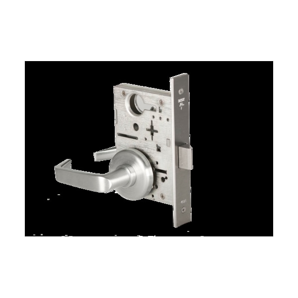 Best Mortise 45H Lock, Passage, Lever, Rose, Satin Stainless, LH