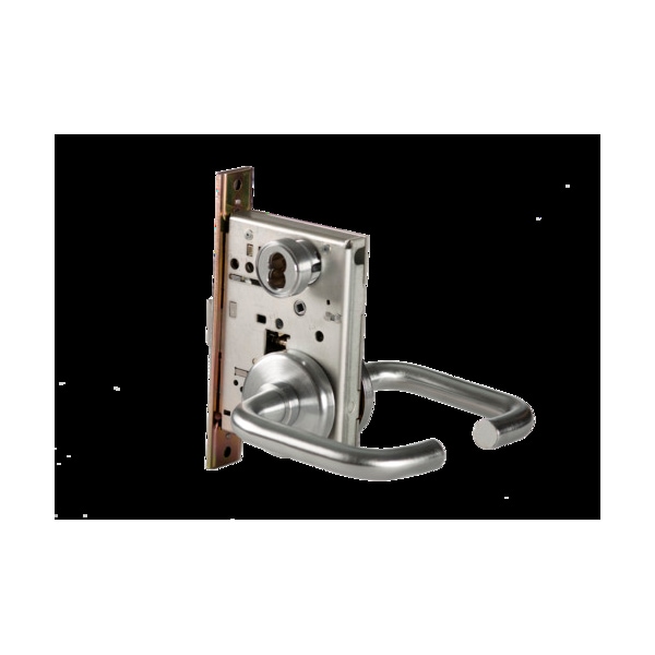 Best Mortise 45H Lock, Storeroom, Lever, Rose, Satin Chrome, RH