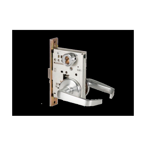 Best Mortise 45H Lock, Intruder, Lever, Rose, Satin Chrome, RH