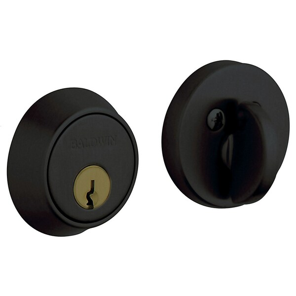 Baldwin Estate Satin Black Deadbolts 8041.190 - main