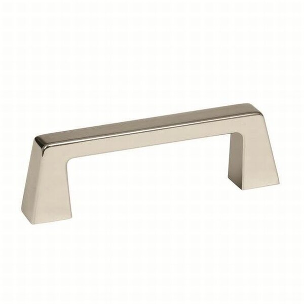 Amerock BP55275PN 3" (76 mm) CTC Blackrock Cab Pull Bright Nickel Finish BP55275PN - main