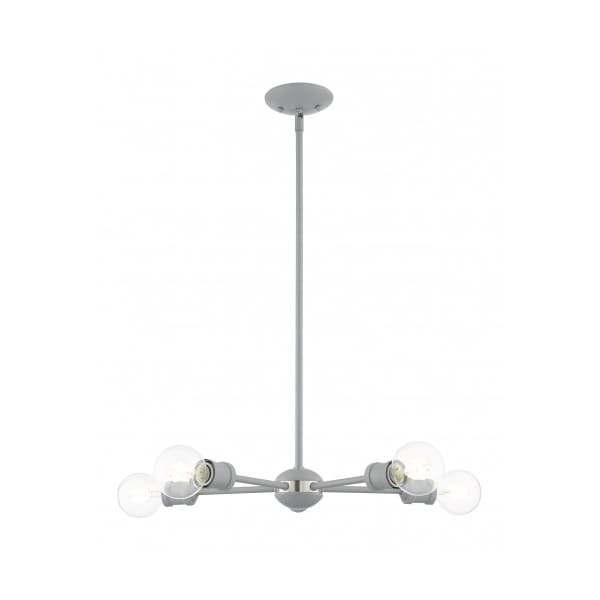 Livex Lighting Nordic Gray with Brushed Nickel Accents 46135-80 - main